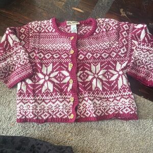VTG Children’s Place Button-up Patterned Cardigan/sweater size 4T